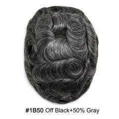 1B50# Off Black with 50%gray hair