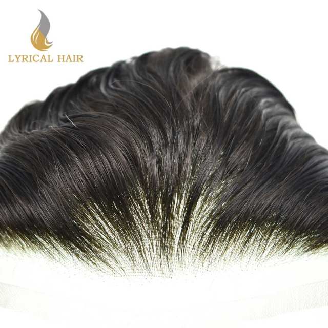 LYRICAL HAIR  Mens Toupee Full Swiss Lace Hair Replacement System for Men Blenched Knots  Mens Hairpieces Natural hairline Toupee for Men