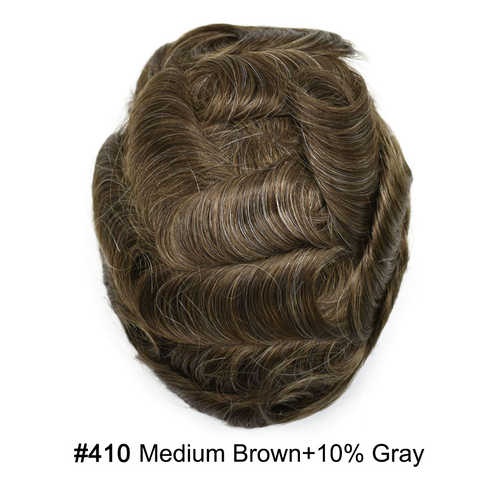 410 Medium Brown with 10%gray hair#