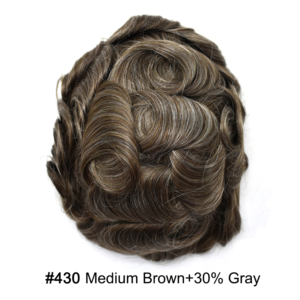 430 Medium Brown with 30%gray hair#