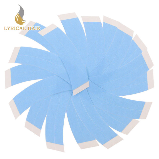 Lyricalhair Men Toupee Walker Easy Blue Tape AA Contour Tape Hair System Toupee Double Sided Tape 36pcs for you!