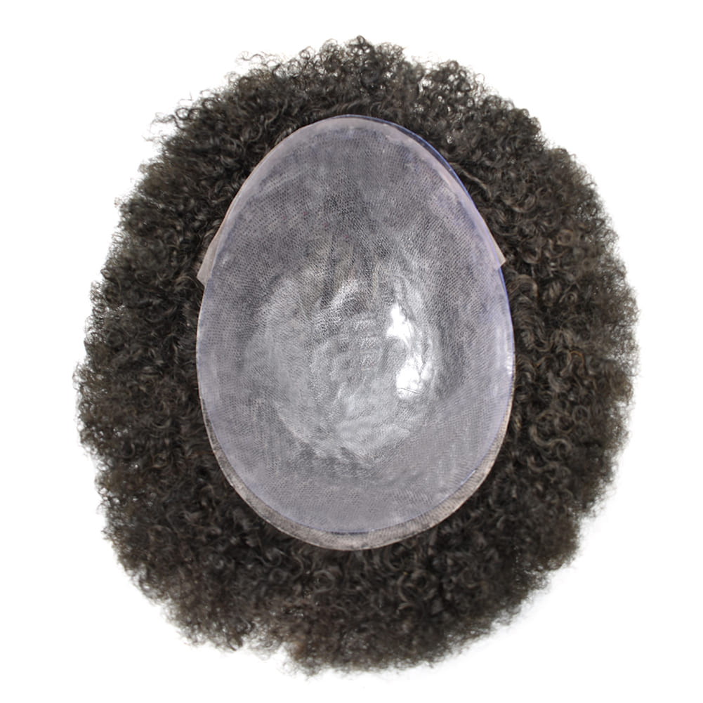 PU AFRO Men's Toupee