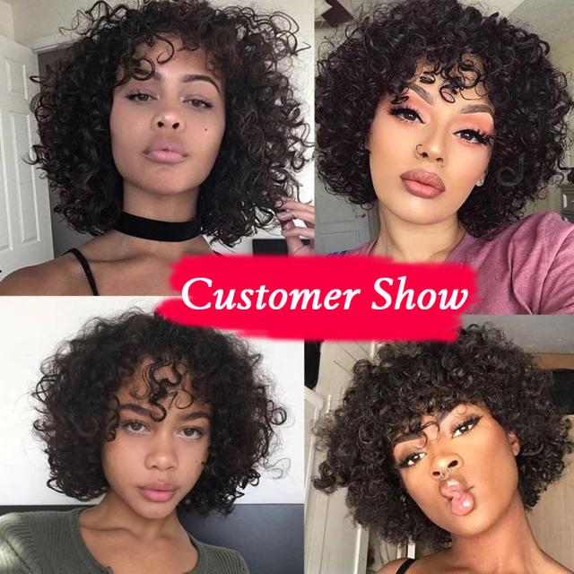 LyricalWigs Human Hair Afro Kinky Curly Full Cap Wig For Black Women Fashionable Off Black 9 Inches Soft Breathable Comfortable Hairpiece