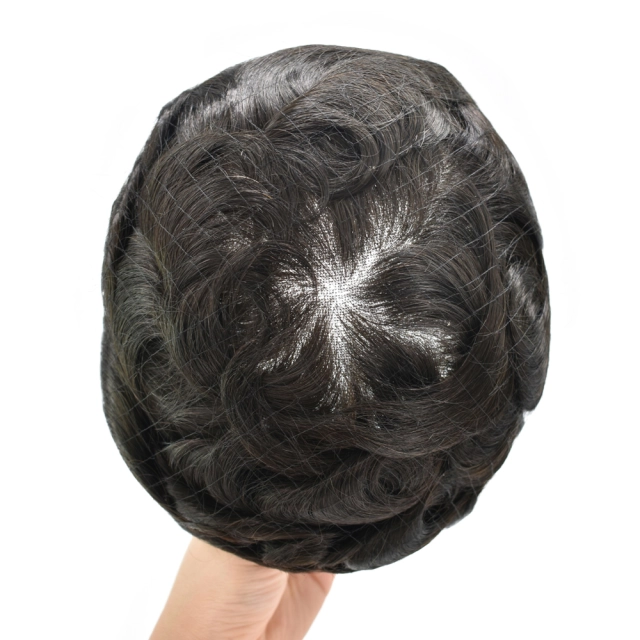 Lyrical Wigs Men Toupee AUSTRALIA French Lace Mens Hairpieces Toupee Easy Tape Attached Poly Skin Around Men Hair Systems Realistic Human Hair Pieces For Men