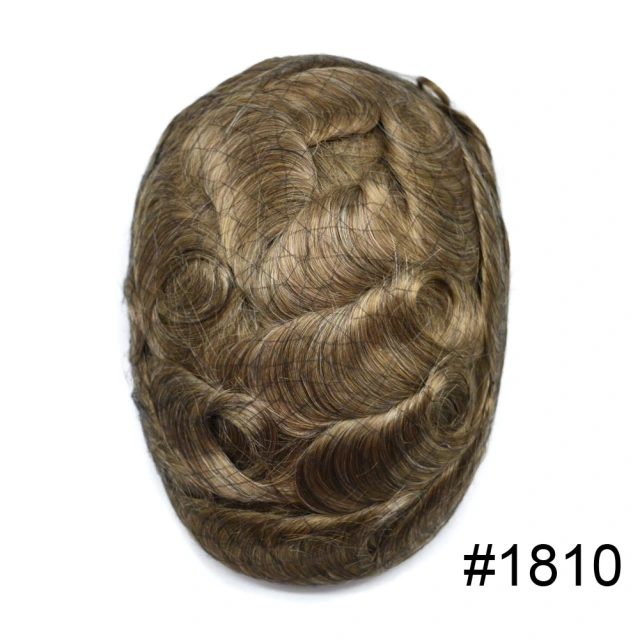 Lyrical Wigs Men Toupee PAPY 0.12mm Thickness Skin Hair Systems Split Knotted Thin Skin Men's Toupee Comfortable and Durable Cut-Away Men's Hairpieces From USA