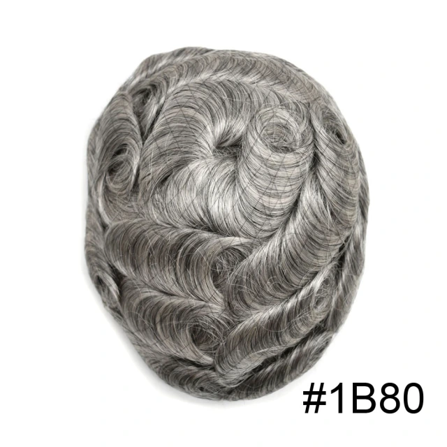 Lyrical Wigs Men Toupee PAPY 0.12mm Thickness Skin Hair Systems Split Knotted Thin Skin Men's Toupee Comfortable and Durable Cut-Away Men's Hairpieces From USA