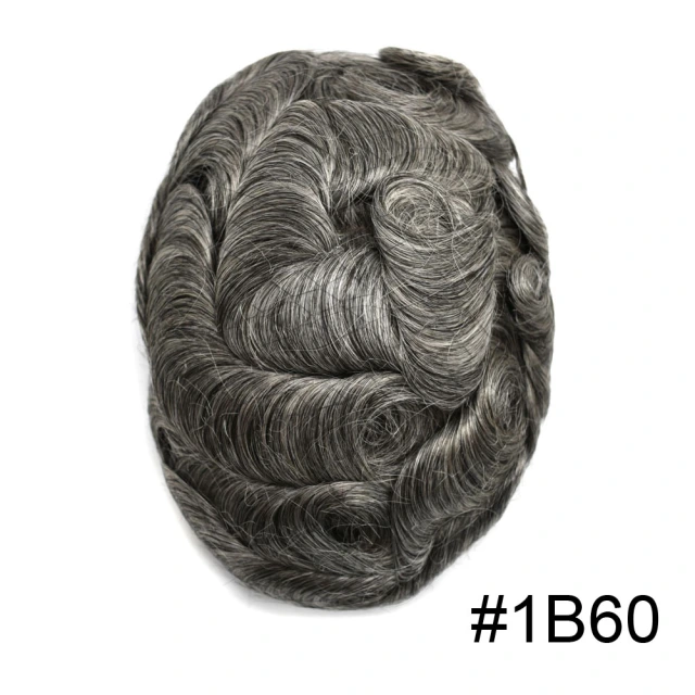 Lyrical Wigs Men Toupee PAPY 0.12mm Thickness Skin Hair Systems Split Knotted Thin Skin Men's Toupee Comfortable and Durable Cut-Away Men's Hairpieces From USA