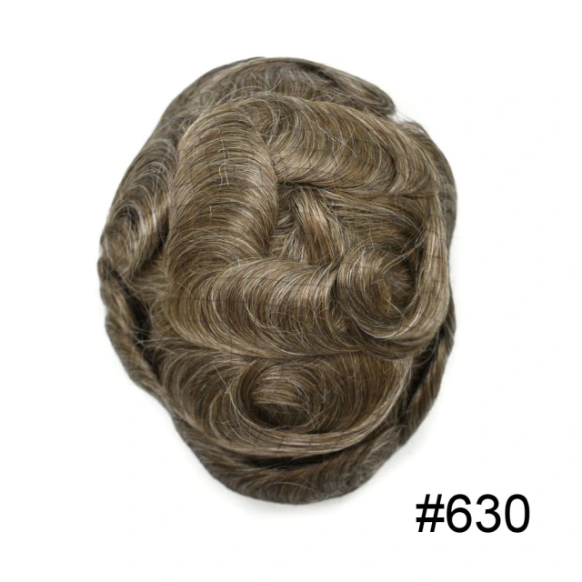 Lyrical Wigs Mens Toupee Ultra Thin Skin Non Surgical 0.03mm Men's Hair System Undetectable V-Looped Mens Toupee Scalp-like Men's Hairpiece