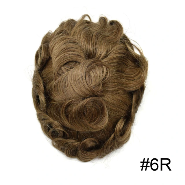 Lyrical Wigs Men Toupee PAPY 0.12mm Thickness Skin Hair Systems Split Knotted Thin Skin Men's Toupee Comfortable and Durable Cut-Away Men's Hairpieces From USA