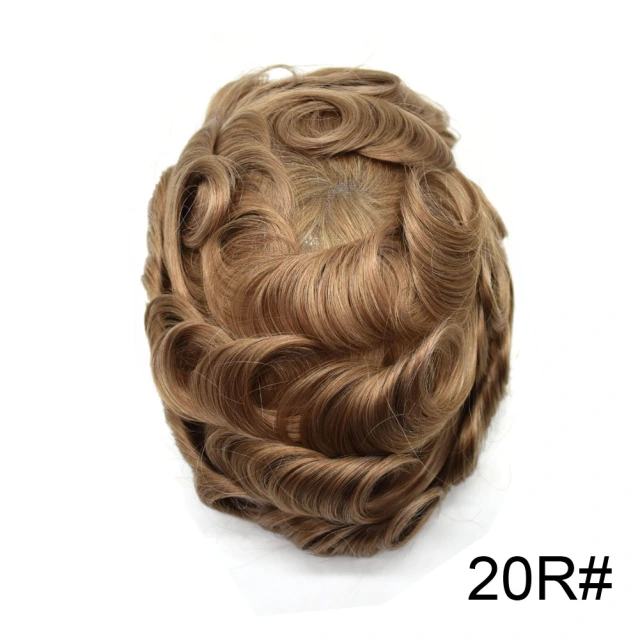 Lyrical Wigs Men's Toupee PAPY-J Injected PU Human Hair System Transparent Skin Full Poly Replacement Hairpiece Wig Durable Hair Unit