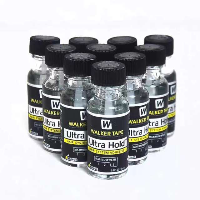 100% Authentic Walker Tape Ultra Hold Lace Wig Liquid Adhesive Glue 0.5Oz With Brush
