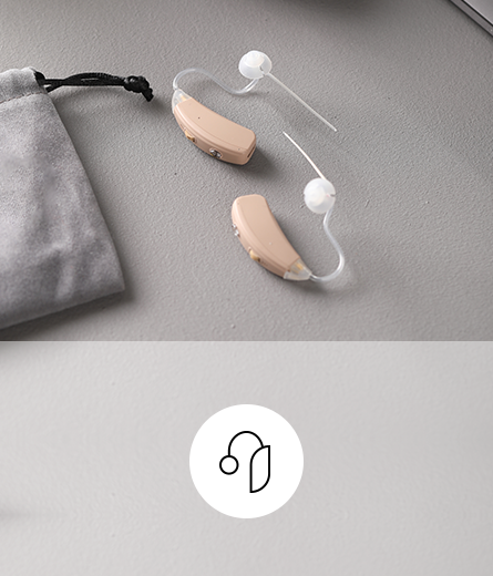 BTE hearing aid is the world's most common hearing aid style. Sitting behind or on top of the outer ear, a BTE design utilizes a tube that connects to an ear mold or tip inside of your ear canal.