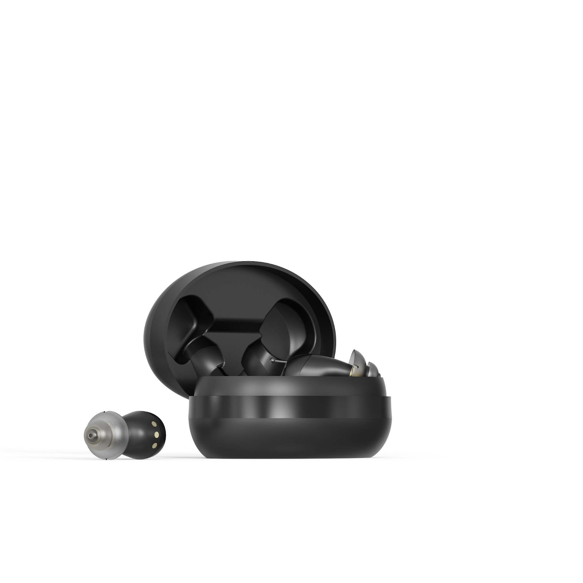 Rechargeable ITC hearing aid small and invisible