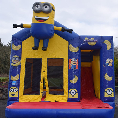 Minions Inflatable Bounce House Kids Bouncy Castle Inflatable Bouncy Castle With Slide