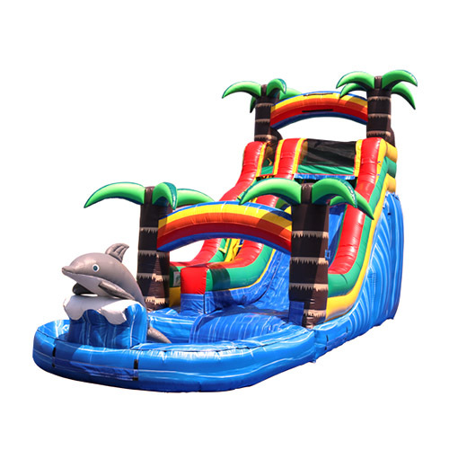 DOLPHIN Water Slide With Pool commercial water slide inflatable water slides pool water slide inflatable for kids