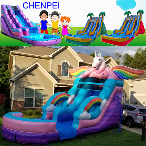 unicorn water slide inflatable water slides commercial water slide pool for kids