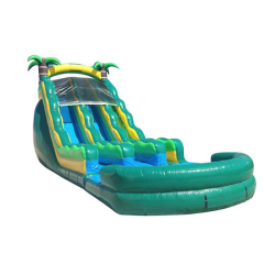 Dual slides Green water slide commercial inflatable water slides children's pool with slide inflatable pool slide