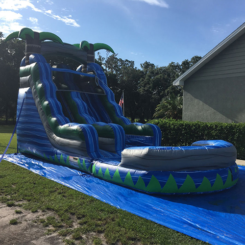 blue water slide commercial inflatable water slides pools inflatable pool slide