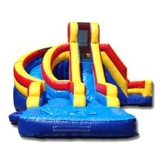 big commercial double lanes water slide with pool large water slide for kids and adults commercial water slides for sale