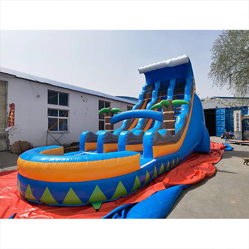 Large Double lanes water slide big COMMERCIAL inflatable water slide for kids backyard water slides for sale water slide garden