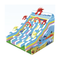 Lobster Double lanes inflatable slides commercial inflatable water slides for swimming pool