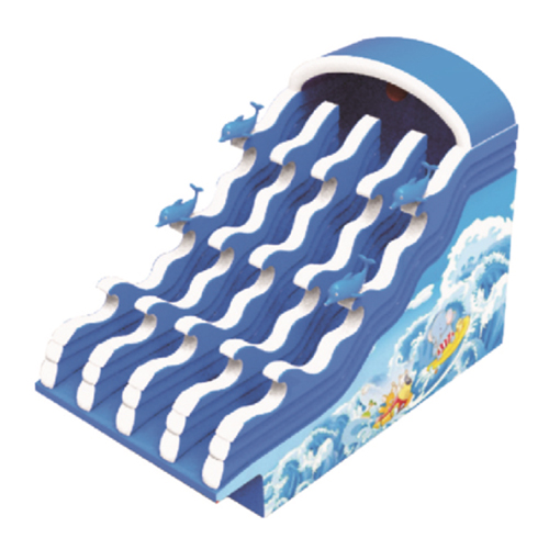 Double lanes inflatable slides commercial inflatable water slides for swimming pool