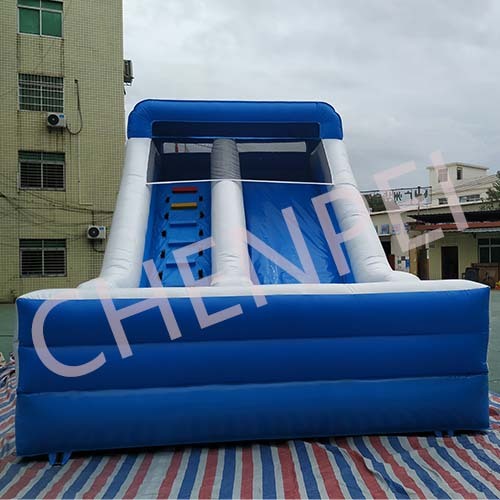 CHENPEI New inflatable dry slide inflatable slide for sale blue inflatable dry slide