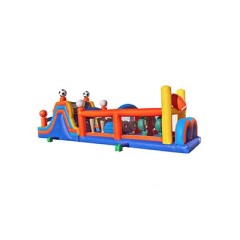 Bouncy castle obstacle course for kids china inflatables manufacturer