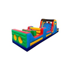 Bouncy castle obstacle course for kids china inflatables manufacturer