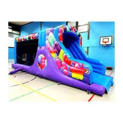 Bouncy castle obstacle course for kids china inflatables manufacturer