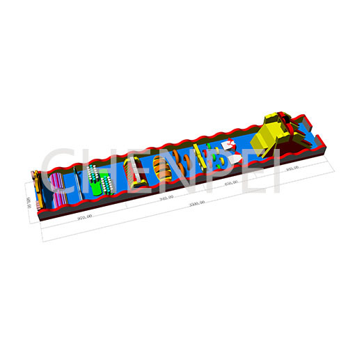 China inflatables Bouncy castle obstacle course for kids china inflatables manufacturer