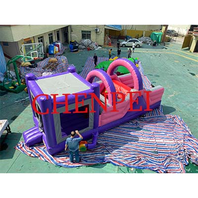 Small inflatable obstacle course bouncy castle obstacle course