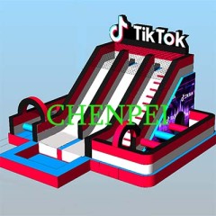CHENPEI Fashion Tiktok water slide for sale china inflatables New water slide for kids