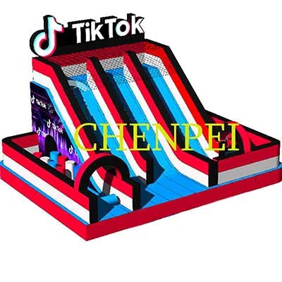 New Tiktok inflatable dry slide for sale inflatable slide bouncy castle to buy
