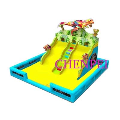 dinosaur inflatable dry slide for sale inflatable slide bouncy castle to buy