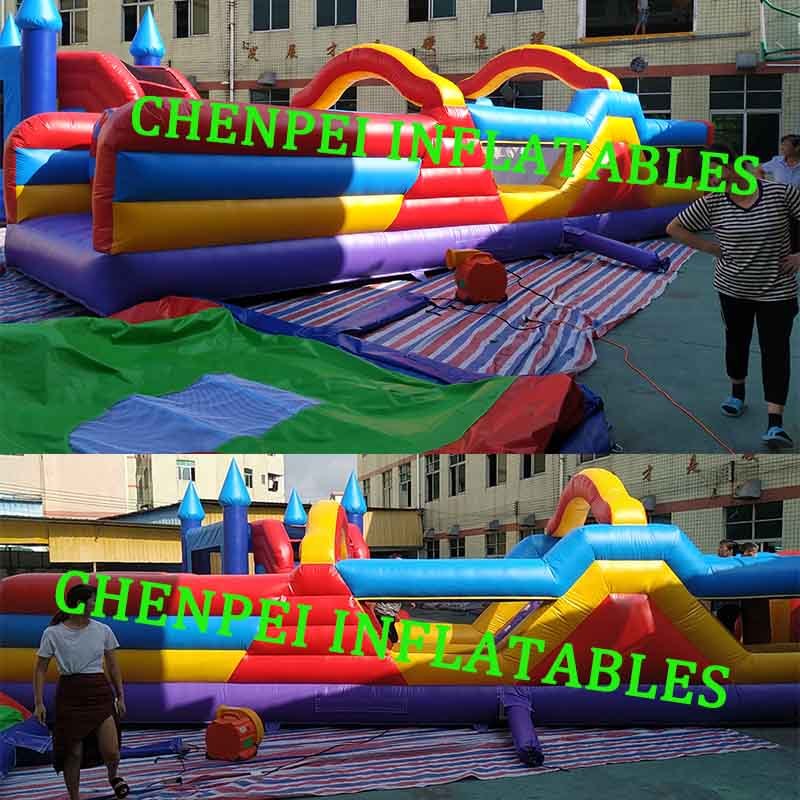 inflatable obstacle course commercial bounce house bouncy castle