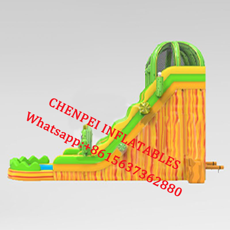 Yellow Marble inflatable water slide for sale china inflatables factory