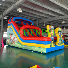 Paw patrol bouncy castle inflatable slide for sale China inflatables supplier