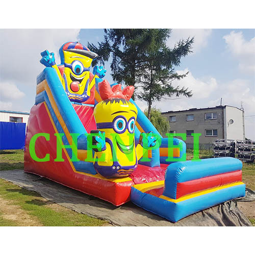 Minions bouncy castle inflatable slide for sale China inflatables supplier