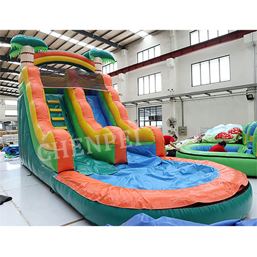 commercial water slide for sale palm tree water slide to buy
