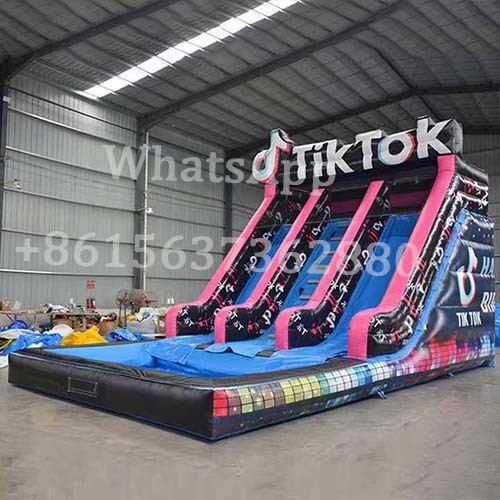 Tiktok water slide to buy Commercial inflatable water slides for sale