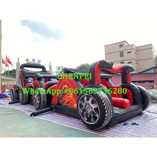 Big bouncy castle obstacle course for sale Commercial inflatable obstacle course for sale