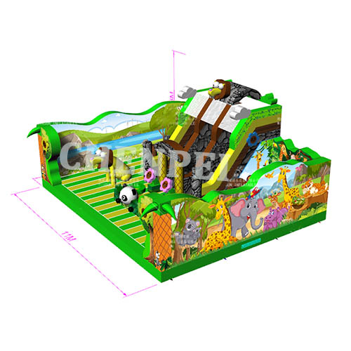 Jungle inflatable funcity for sale commercial bouncy castle sale