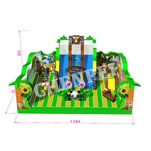 Jungle inflatable funcity for sale commercial bouncy castle sale