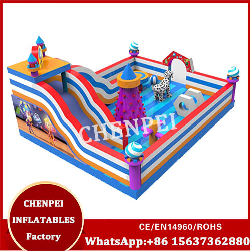 Small inflatable funcity jumping castle business for sale
