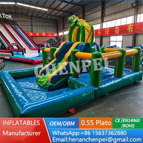 Green Bouncy castle buy commercial water bouny castle for sale