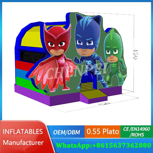 PJ Mask jumping castle with slide combo