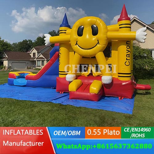 Smile water jumping castle commercial bouncy castle for sale