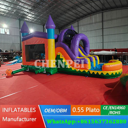 Commercial water bouncy castle sale China inflatables factory