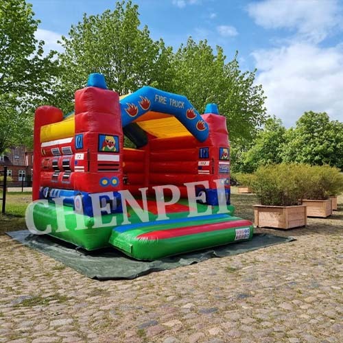 Fire truck jumping castle for sale